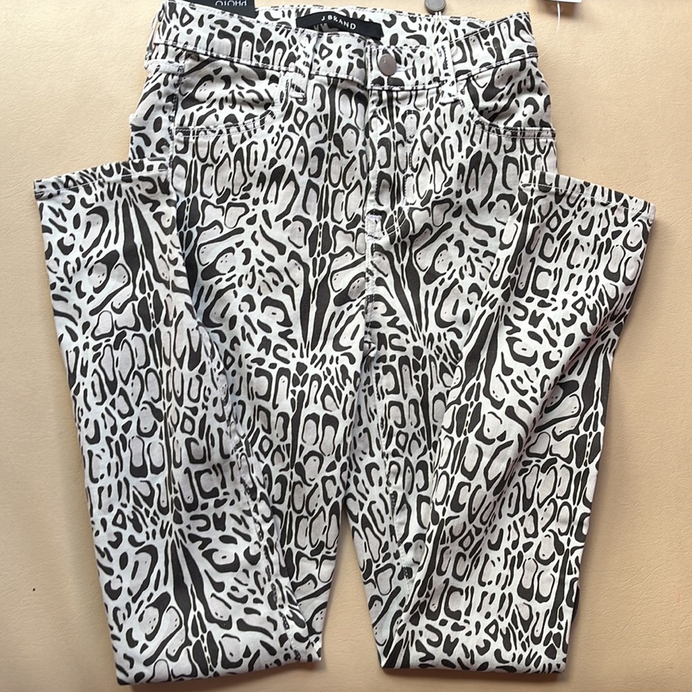 J. Brand Alana Hi-Rise Skinny Crop Leopard Pants - NWT